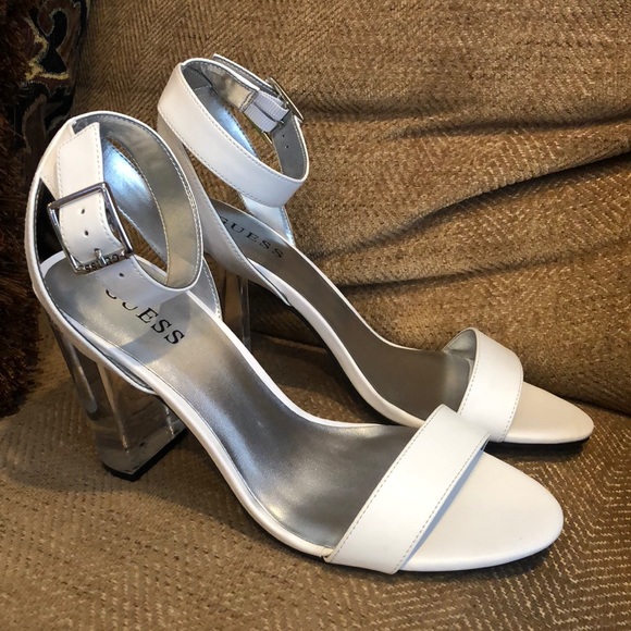 guess clear heels